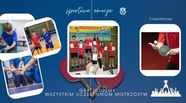 XXXI Mistrzostwa Małopolskiego TKKF w tenisie stołowym – wyniki