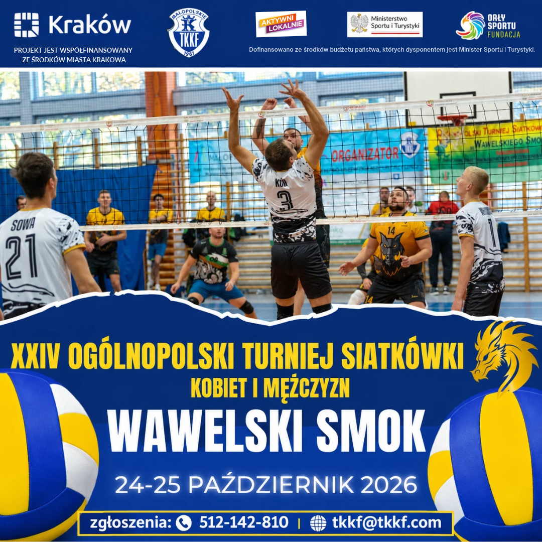 24. Nationale Volleyballturnier für Frauen und Männer „Wawelski Smok“!